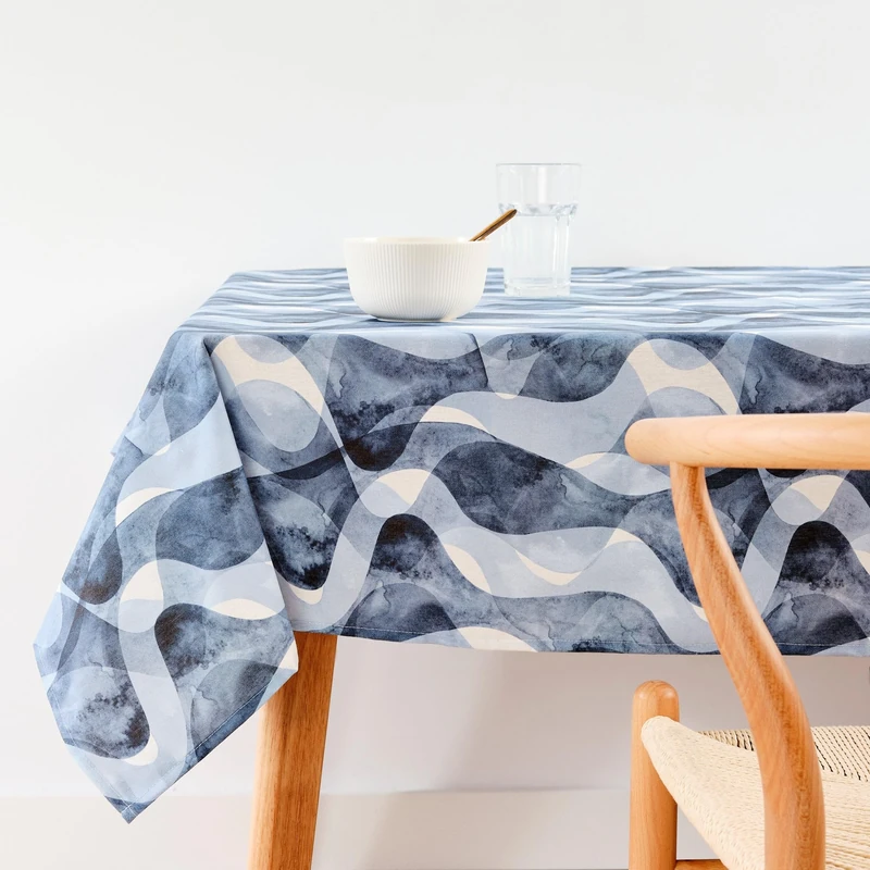 BELUM | Stain Resistant Tablecloth Size 300 x 155 cm - Extra Soft Touch Tablecloth Colour Multicolor - Tablecloth 100% Made in Spain Fabric 100% Organic Cotton - Tablecloth Model 0120-414