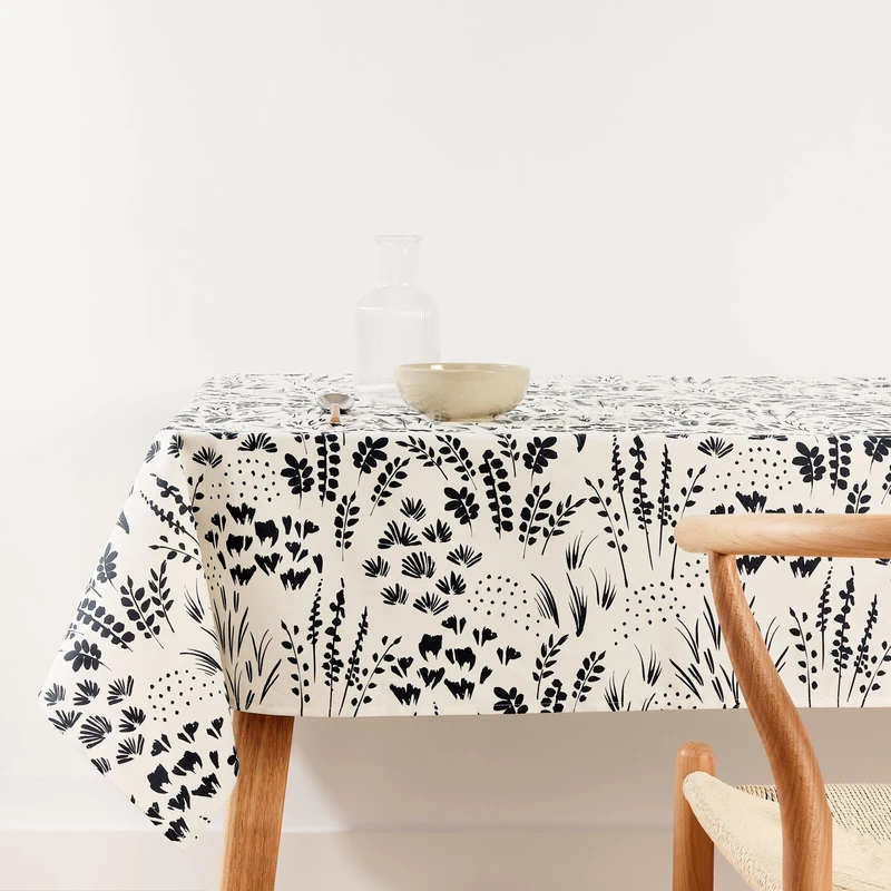BELUM | Stain Resistant Tablecloth Size 240 x 155 cm - Extra Soft Touch Tablecloth Colour Multicolor - Tablecloth 100% Made in Spain Fabric 100% Organic Cotton - Tablecloth Model 0120-358