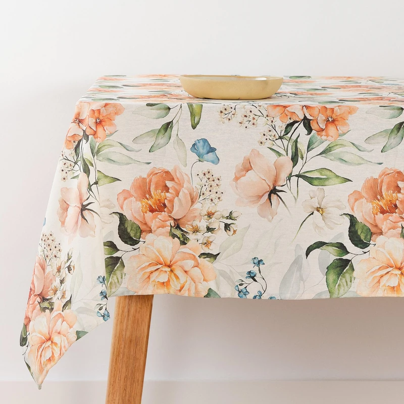 BELUM | Stain Resistant Tablecloth Size 300 x 140 cm - Extra Soft Touch Tablecloth Colour Multicolor - Tablecloth 100% Made in Spain Fabric 100% Organic Cotton - Tablecloth Model 0120-394