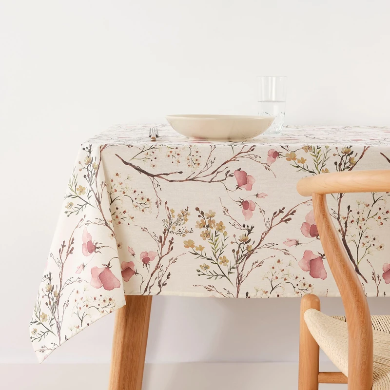 BELUM 0120-342 Stain-Resistant Tablecloth Size 300 x 140 cm – Extra Soft Touch – 100% Made in Spain
