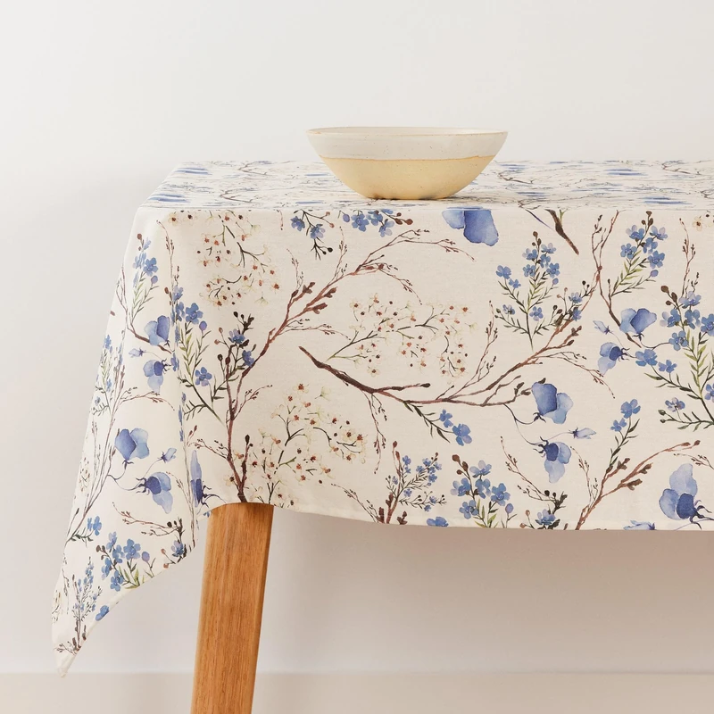 BELUM | Stain Resistant Tablecloth Size 300 x 140 cm - Extra Soft Touch Tablecloth Colour Multicolor - Tablecloth 100% Made in Spain Fabric 100% Organic Cotton - Tablecloth Model 0120-376