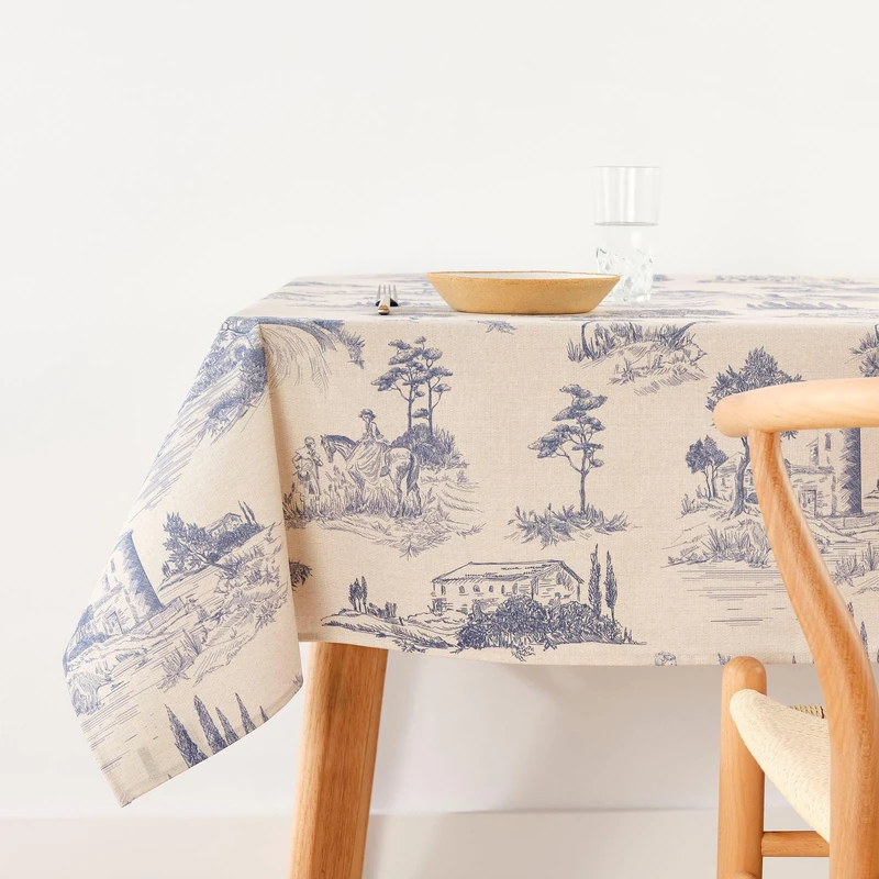 BELUM 0120-370 Stain-Resistant Tablecloth Size 250 x 140 cm Extra-Soft Touch Multi-Coloured