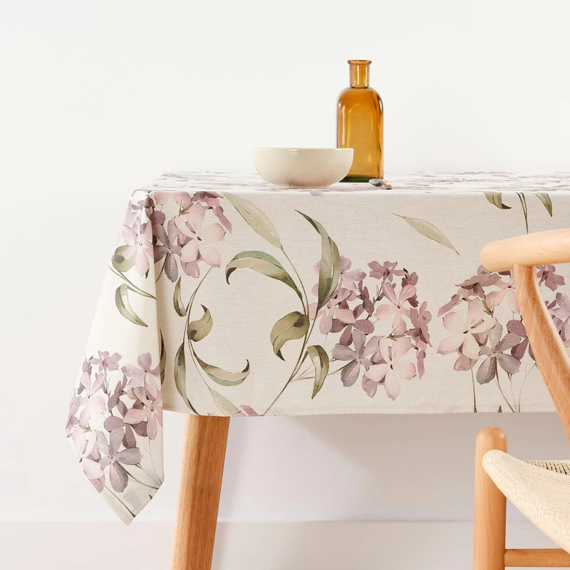 BELUM | Stain Resistant Tablecloth Size 250 x 140 cm - Extra Soft Touch Tablecloth Colour Multicolor - Tablecloth 100% Made in Spain Fabric 100% Organic Cotton - Tablecloth Model 0120-361