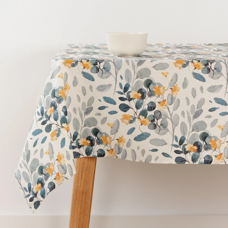 BELUM | Stain Resistant Tablecloth Size 300 x 140 cm - Extra Soft Touch Tablecloth Colour Multicolor - Tablecloth 100% Made in Spain Fabric 100% Organic Cotton - Tablecloth Model 0120-377