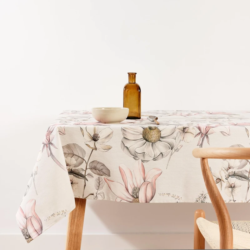 BELUM | Stain Resistant Tablecloth Size 240 x 155 cm - Extra Soft Touch Tablecloth Colour Multicolor - Tablecloth 100% Made in Spain Fabric 100% Organic Cotton - Tablecloth Model 0120-354
