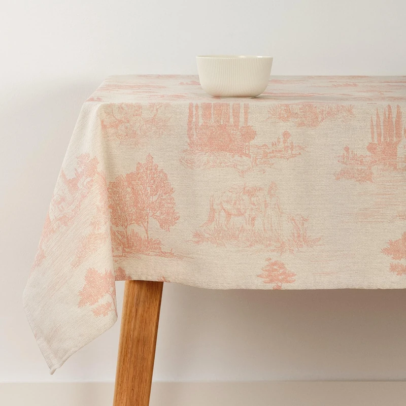 BELUM | Stain Resistant Tablecloth Size 250 x 140 cm - Extra Soft Touch Tablecloth Colour Multicolor - Tablecloth 100% Made in Spain Fabric 100% Organic Cotton - Tablecloth Model 0120-371