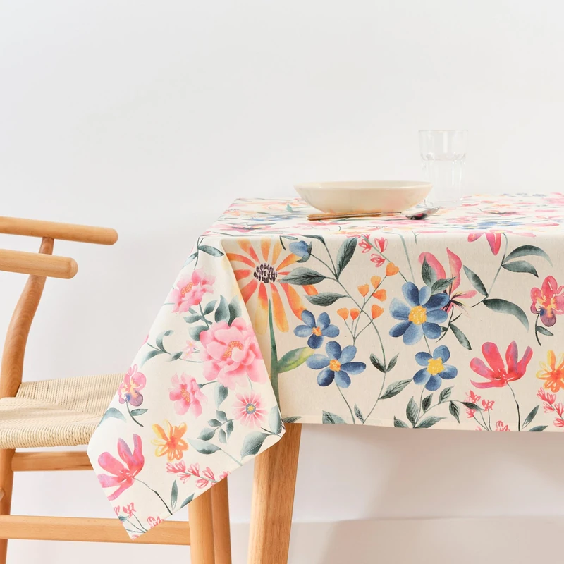 BELUM Stain Resistant Tablecloth - 100% Organic Cotton 240x155cm