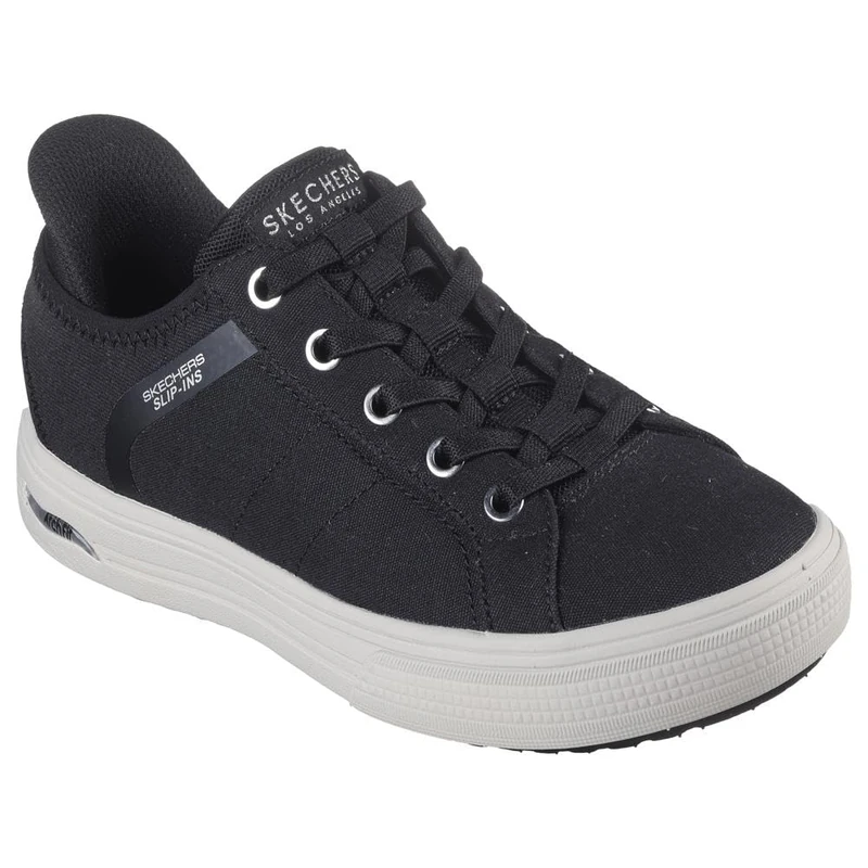 Skechers Women's Arch FIT Arcade Forever Cozy Slip-On, Black, 7