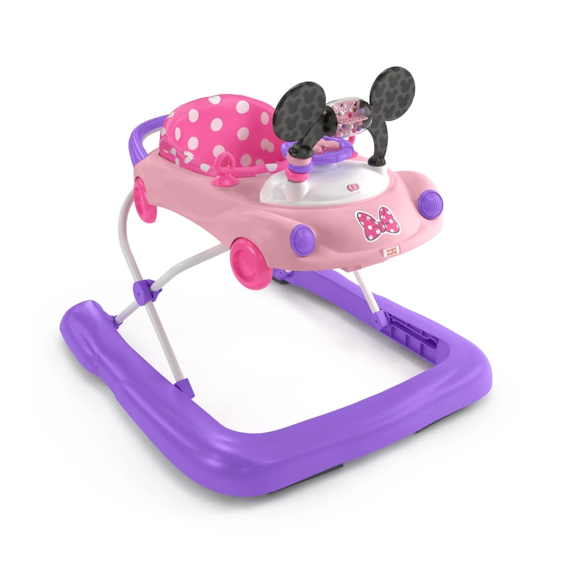 Bright Starts Baby Go Bows 3-in-1 Car Walker, Pink and Purple, 6-24 Months