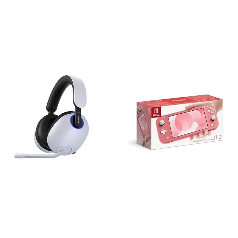 Sony INZONE H9 Noise Cancelling Wireless Gaming Headset - 360 Spatial Sound for Gaming - 32 hours battery life & Nintendo Switch Lite - Coral
