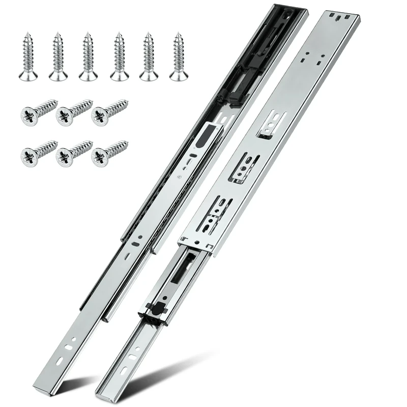 2 Pairs | Soft Close Drawer Runners 300mm, HBL’ Heavy Duty Cabinet Drawer Slides Replacement - Ball Bearing Full Extension, 90KG Capacity, Made of Cold-Rolled Steel, Rust-Resistant & Long-Lasting.