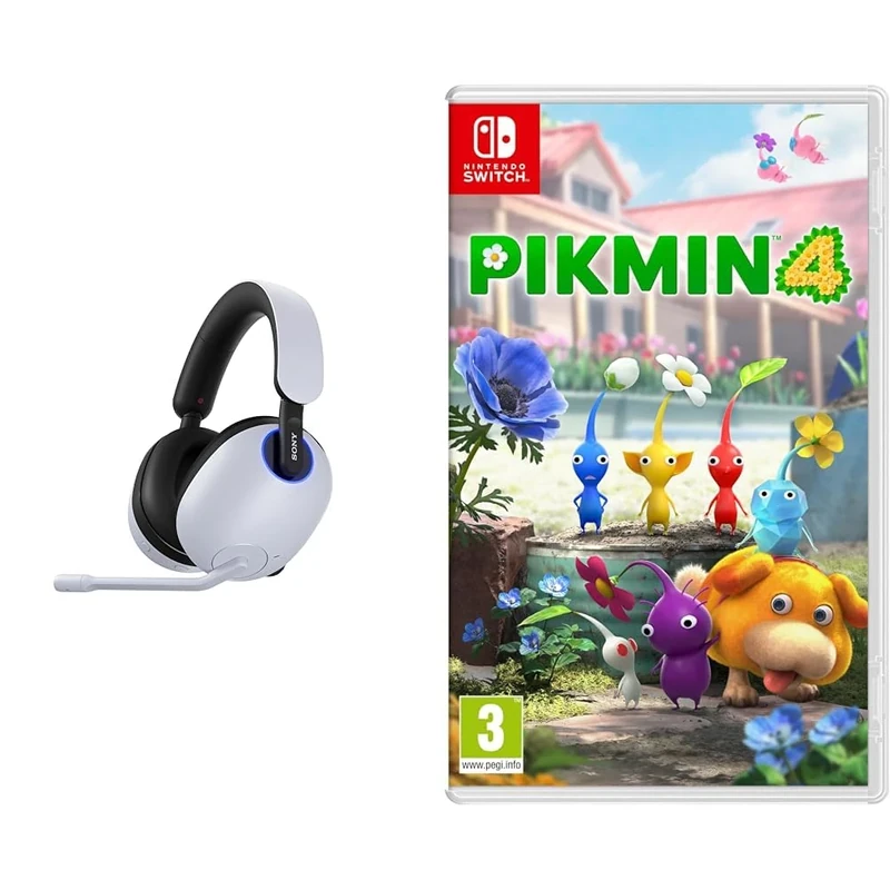 Sony INZONE H9 Noise Cancelling Wireless Gaming Headset - 360 Spatial Sound for Gaming - 32 hours battery life Bluetooth for calls - PC/PS5 - Ideal for PlayStation & Pikmin 4