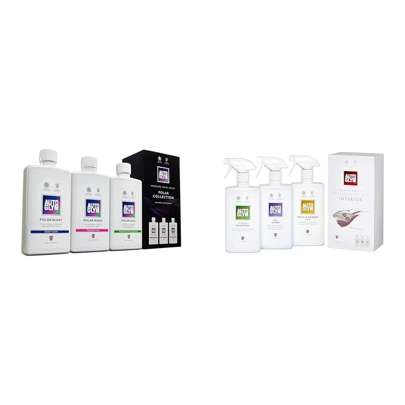 Autoglym Polar Collection - Car Cleaning Kit Includes Polar Blast Pre-Wash Snow Foam & The Collection - Perfect Interiors - The Ideal Car Cleaning Kit