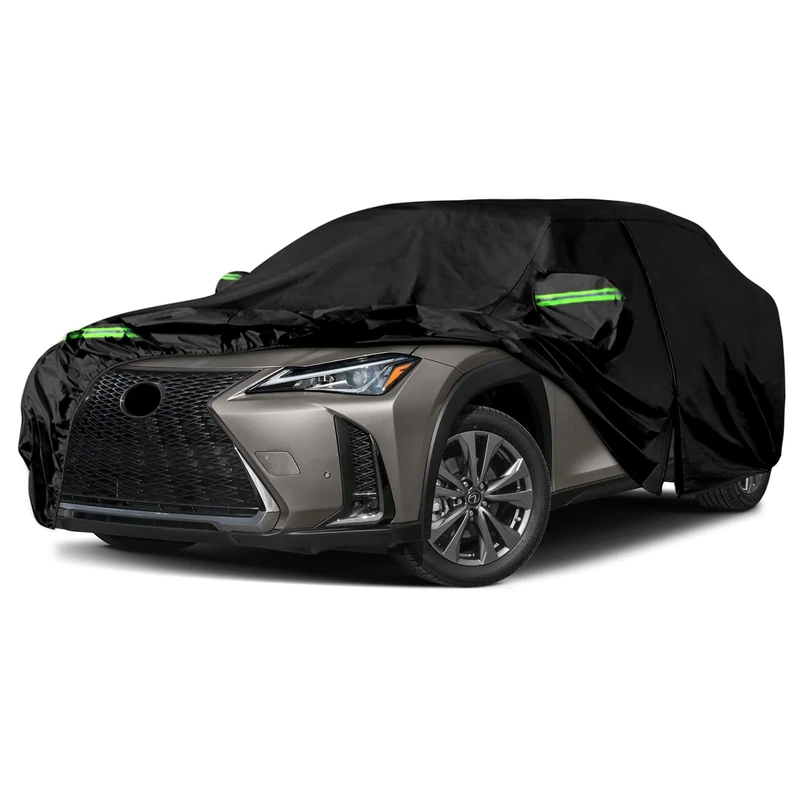SPORTULI Waterproof Car Covers Replace for 2019-2024 Lexus UX 200 UX250h UX300e, 6 Layers All Weather Car Cover with Zipper Door & Windproof Bands for Snow Rain Dust Hail Protection