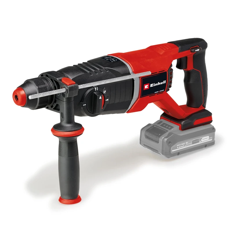 Einhell Power X-Change Cordless Rotary Hammer Drill - 2.6J, 18V Brushless 4-in-1, Impact Drill, Screwdriver and Chisel - TP-HD 18/26 Li Professional SDS Drill with Case (Battery Not Included)