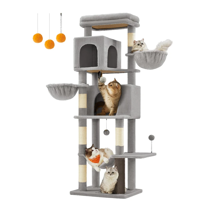 Feandrea 175cm Large Cat Tree - Multi-Level Tower PCT182G01