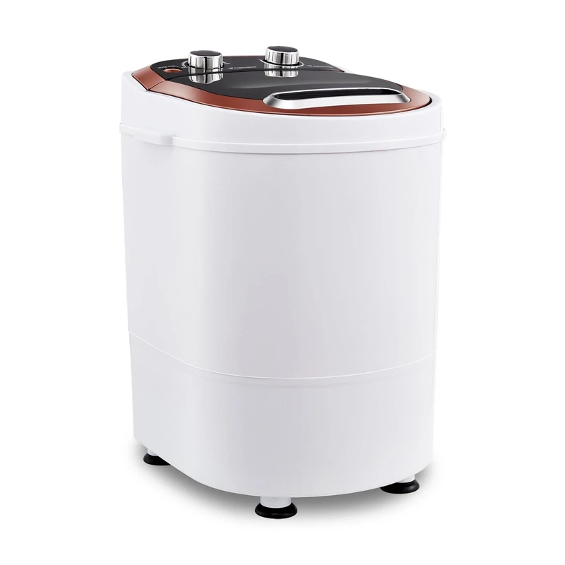 TUKAILAi Mini Portable Washing Machine 2 in 1 Small Washing Machine 3kg Washer 1.5kg Spin Dry Single Tub Non Electric Washing Machine Spin Dryer with Timer Control