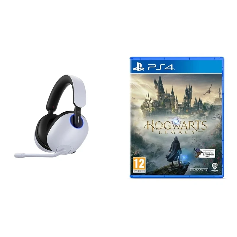 Sony INZONE H9 Noise Cancelling Wireless Gaming Headset - 32 hours battery life - Ideal quality boom microphone - Bluetooth for calls - PC/PS5 - Ideal for PlayStation & Hogwarts Legacy PS4