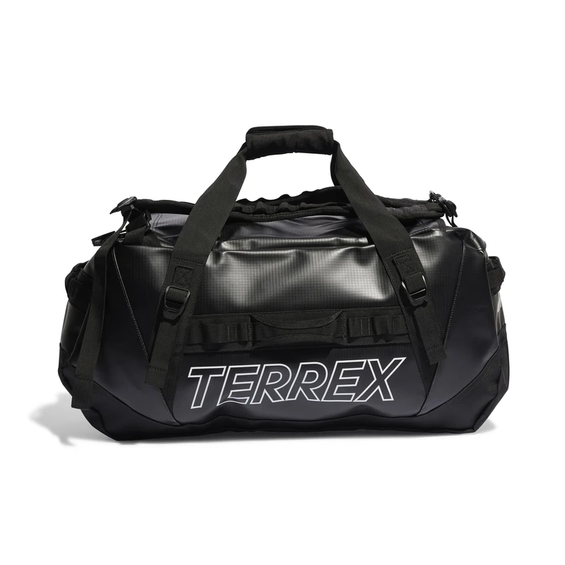 adidas Unisex Terrex RAIN.RDY Expedition Duffel Bag M - 70L, Black/White, One Size