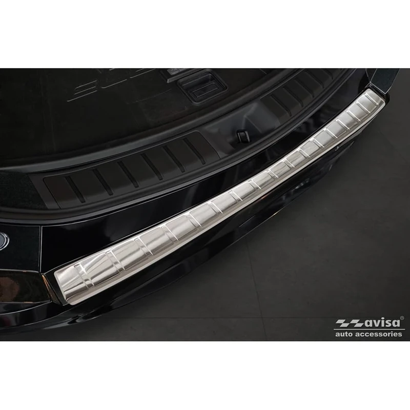 Avisa Stainless Steel Rear bumper protector compatible with Lexus RZ 2023- 'Ribs'