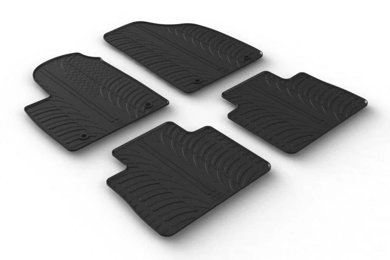 Gledring Rubber mats compatible with MG (E) HS Plug-in-Hybrid 2019- (manual) (T profile 4-piece)