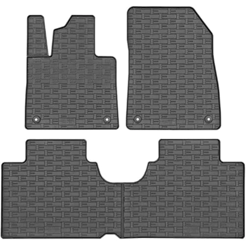 AUTO-STYLE CIKCAR Set of Rubber Mats Compatible with Smart #1 EV 2022- & #3 EV 2023- (4-Piece + Mounting System)