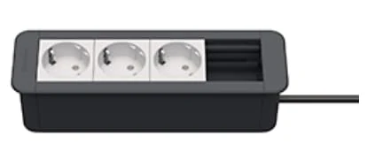 KINDERMANN CP Office Frame 4-fach 3 x Strom (7551000203) Brand