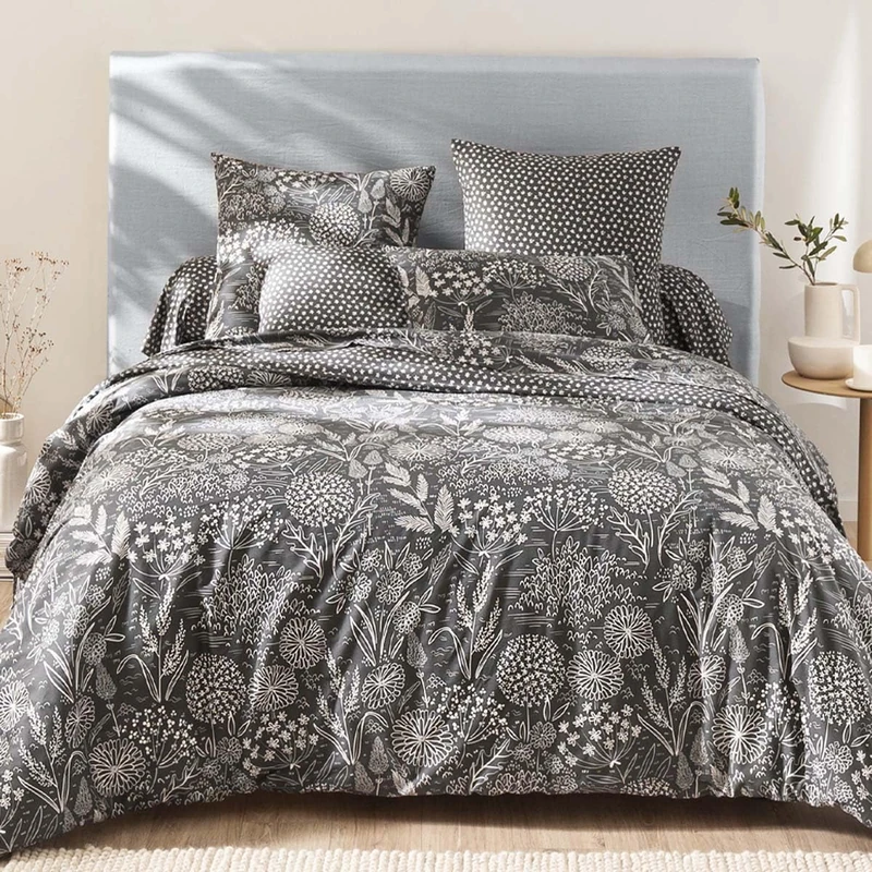 Printed Duvet Cover in Lyocell, Hortense, 140 x 200 cm, Origin