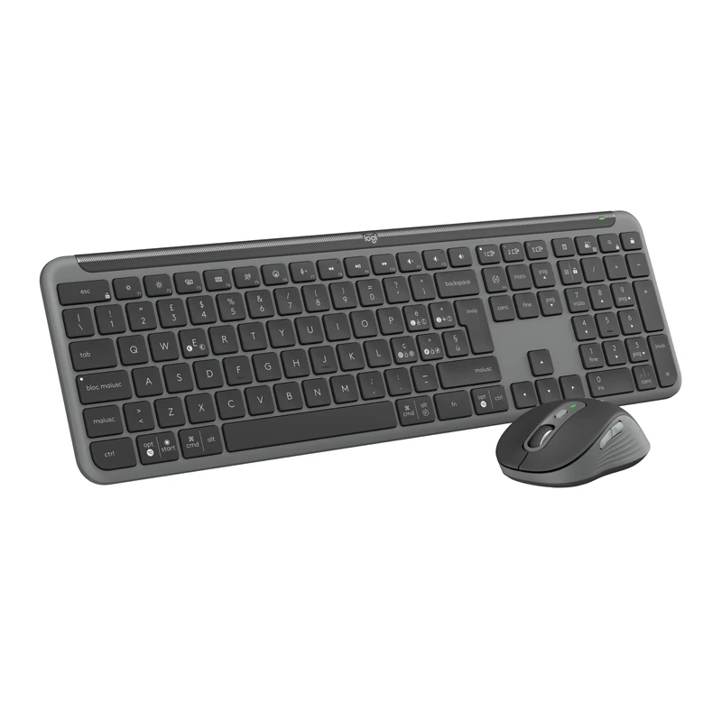 Logitech MK950 Signature Slim Wireless Keyboard and Mouse Combo - Graphite, QWERTY Pan Nordic Layout