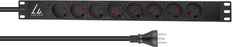 Lanview 19'' Rack Mount Power Strip, Brand