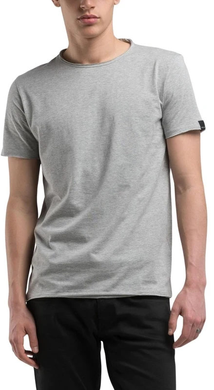 Replay Men's M3590a T-Shirt, M08 Light Grey Melange, XL