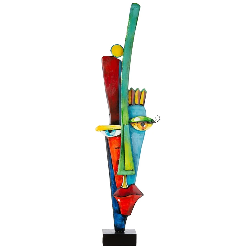 GILDE Decorative Figurine, Metal, Multicoloured, Höhe 101 cm