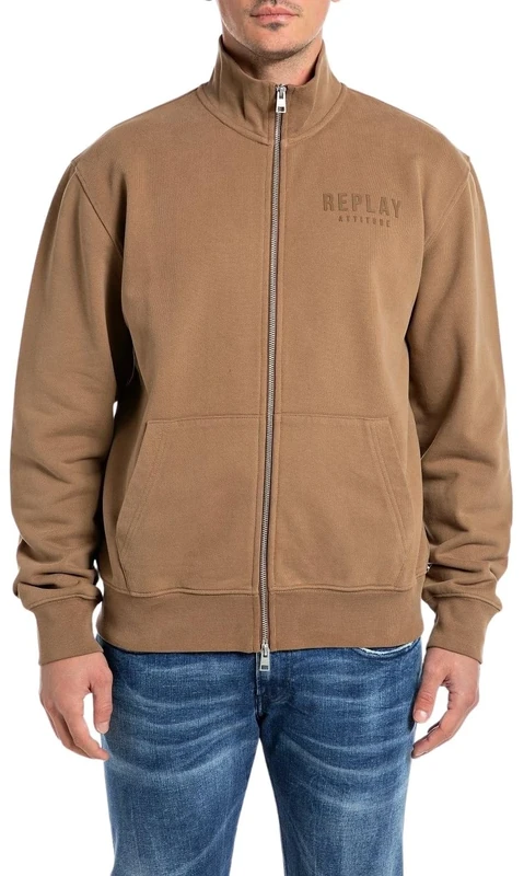 Replay Men's M6973 Sweatshirt, 989 Safari, S