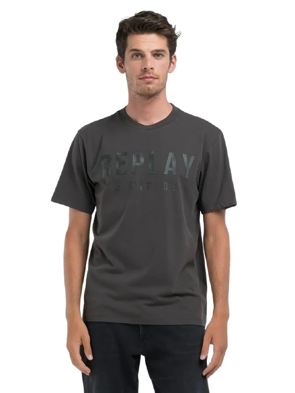 Replay Men's M6931 T-Shirt, 935 Dark Olive, XS - Image 1