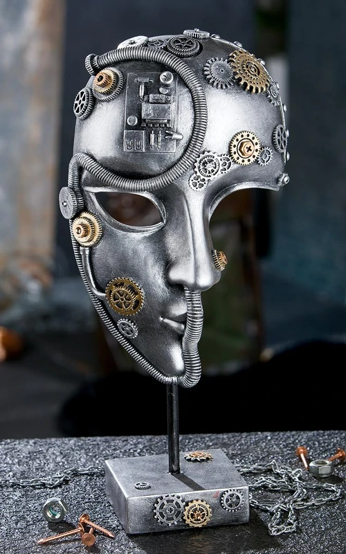 Casablanca modernes Design Decorative Sculpture, Resin, Silver, Höhe 35,5 cm - Image 1
