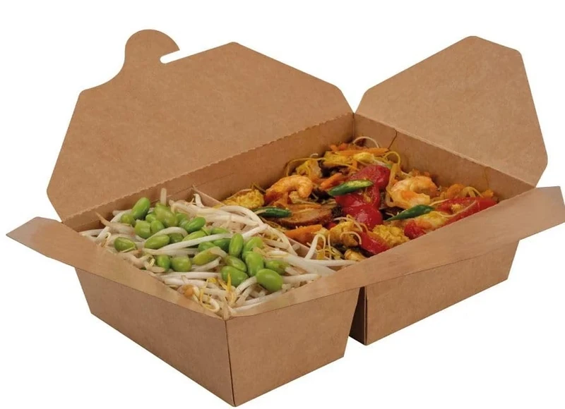Colpac Two Compartment Food Box Large 510/920ml (Pack 200)