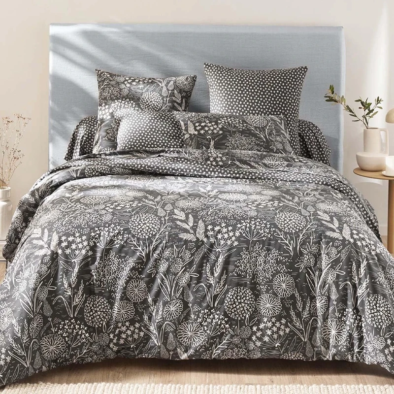 Printed Duvet Cover in Lyocell, Hortense, 240 x 220 cm, Origin