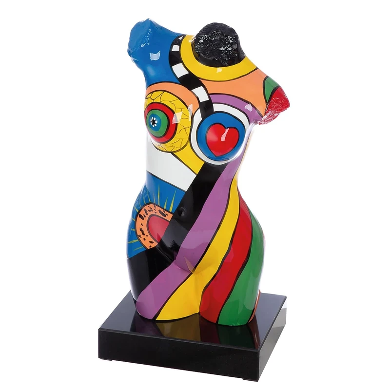 GILDE Decorative Figurine, Resin, marble, Colourful, Höhe 53 cm