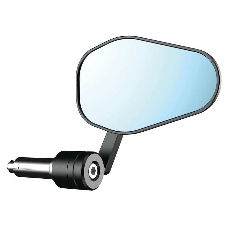 Oxford Shield 360 Bar End Motorcycle Mirror, Black