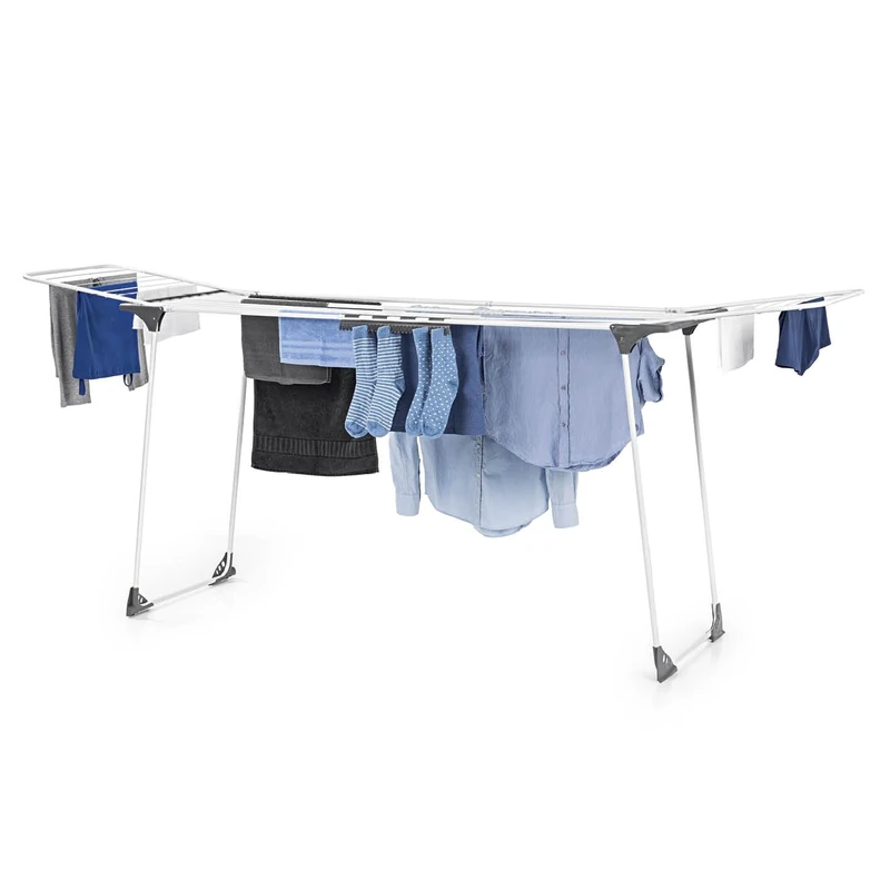 EASYmaxx Clothes Rack, Plastic Metal, White, Grey, Keine