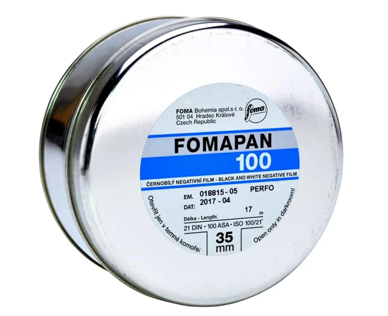 Foma Fomapan Classic Photo Film 100/35 mm x 17 m (100 ISO Black & White Negative Film)