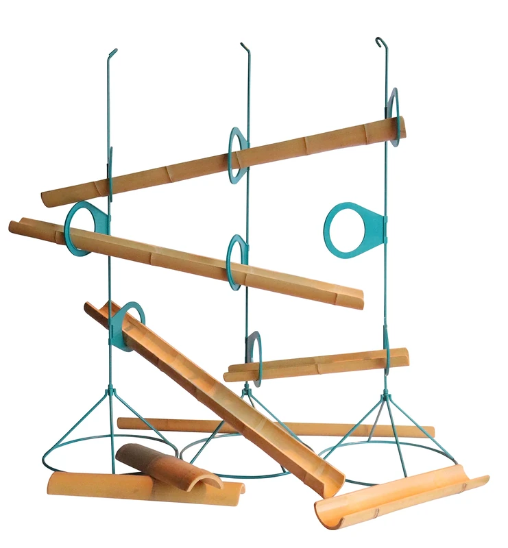 Water channels | Metal frame water stand | Water chutes | Bamboo channels