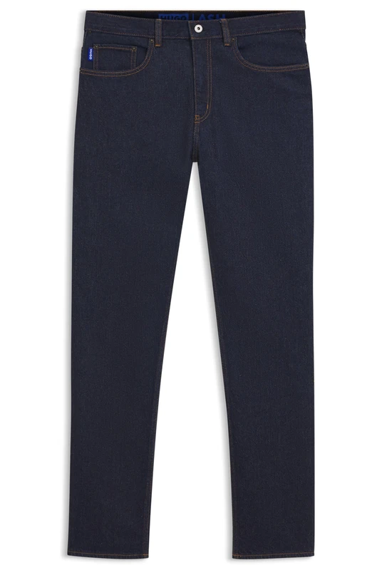 HUGO Men's Ash Jeans, Dark Blue, 38W/ 32L - Image 1