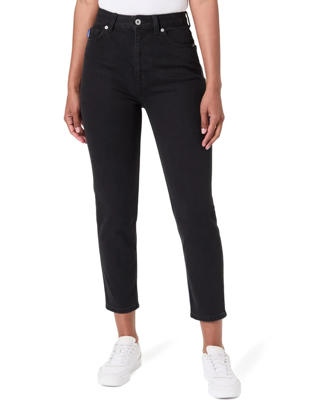 HUGO Women's Noe_b Jeans, Black, 25W / 30L