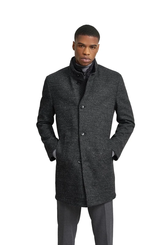bugatti Men's 628628-69073 Coat, Black, 31