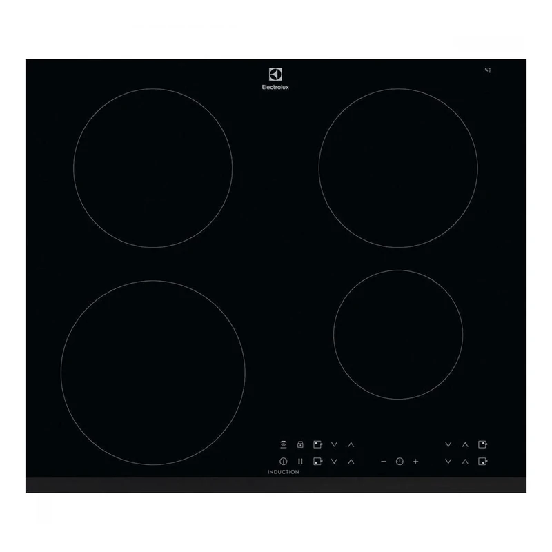 Electrolux LIT6043 Infinite Induction Hob, 60 cm, 4 Zones, Extra Flat Bevel, Touch Control, Timer, Pause Function, Hob2Hood, Easy Fix Anchor