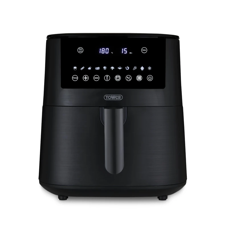 Tower T17149 Vortx 7.2L Digital Air Fryer with 11 Cooking Presets, 60 Minute Timer, 1650W, Black