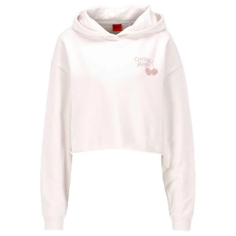 HUGO Women's Dephana_3 Sweatshirt, Natural102, M