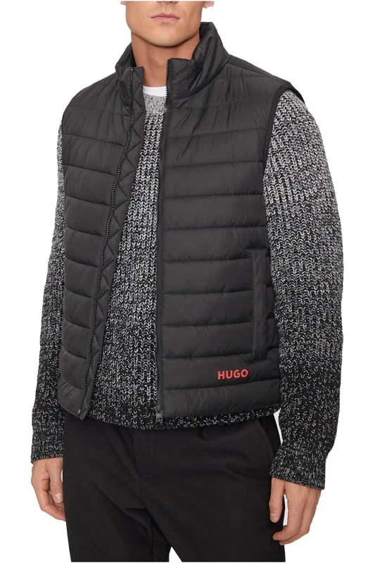 HUGO Men's Brentino2431 Outerw_Waistcoat, Dark Blue405, XXL