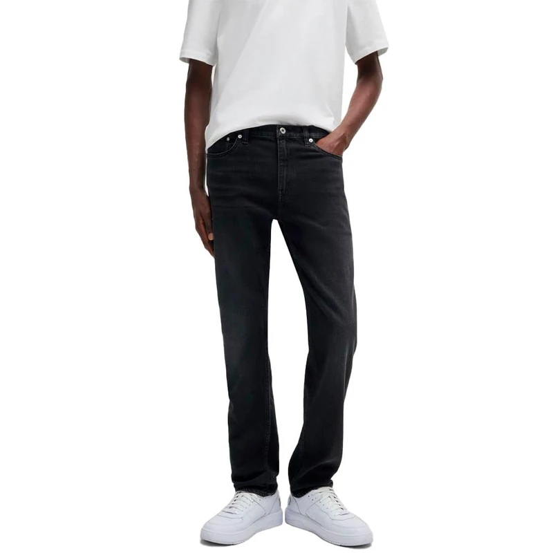 HUGO Men's Ash Jeans, Dark Grey, 36W/ 32L